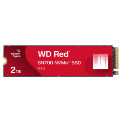 Вътрешен SSD диск WESTERN DIGITAL Red SN700, 2TB, M.2 NVMe 2280, PCIe Gen3, 8Gb/s, подходящ за NAS устройства
