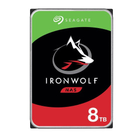 Вътрешен твърд диск SEAGATE NAS, 8TB IronWolf, 7200rpm, 256MB кеш, 3.5 инча, 24x7 - (4 броя)