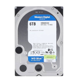 Вътрешен твърд диск Western Digital Blue, 6 TB, 3.5 инча, SATA, 6 Gb/s, за компютър