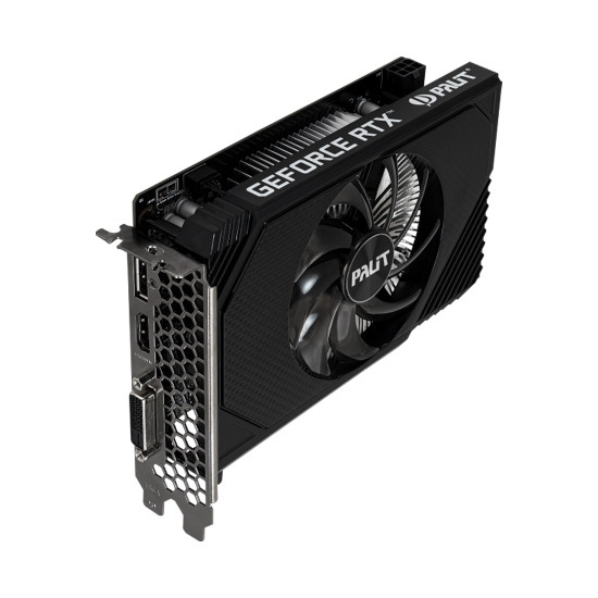 Видеокарта Palit GeForce RTX 3050 StormX, 6GB GDDR6, 96-bit, 1x DisplayPort 1.4a, 1x HDMI 2.1, 1x DVI