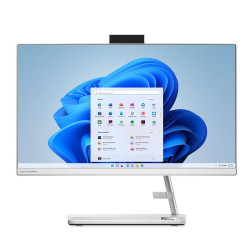 All-in-One компютър Lenovo IdeaCentre 3 22IAP7, 21.5 инча, Full HD, Intel Core i3-1215U, Intel UHD Graphics, 8GB DDR4, 256GB SSD, White