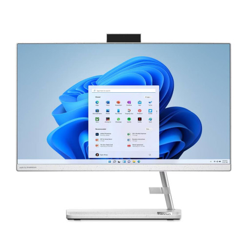 All-in-One компютър Lenovo IdeaCentre 3 22IAP7, 21.5 инча, Full HD, Intel Core i3-1215U, Intel UHD Graphics, 8GB DDR4, 256GB SSD, White