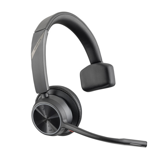 Безжични слушалки HP Poly Voyager 4310, UC, Monaural, BT700 USB-A адаптер, Стойка за зареждане