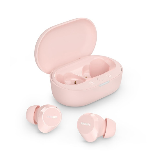Безжични слушалки Philips, Bluetooth, IPX4, Pink