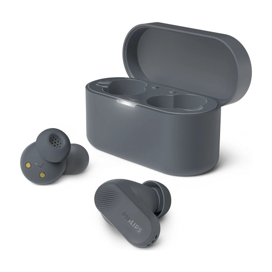 Безжични слушалки PHILIPS True Wireless Earbuds, IPX4, TAT3509GY/00