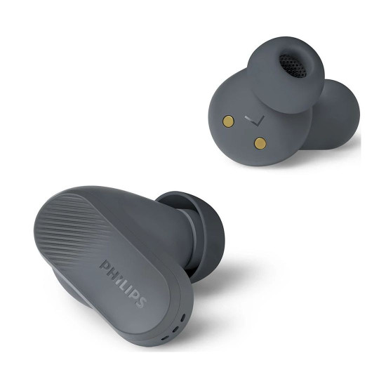 Безжични слушалки PHILIPS True Wireless Earbuds, IPX4, TAT3509GY/00