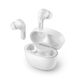 Безжични слушалки PHILIPS True Wireless Earbuds TAT2206WT/00, Бели