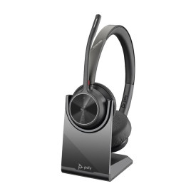 Безжични слушалки Poly Voyager 4320, 76U49AA, USB-A + BT700, Black
