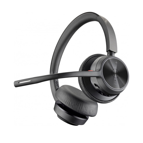 Безжични слушалки Poly Voyager 4320, 76U49AA, USB-A + BT700, Black