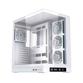 Кутия за компютър Cloud DGT Arctic EN49620, USB 3.0 + USB 2.0, 2 x TG, 3 x J22A PWM Arctic Reverse, 1 x J22A PWM Arctic, White