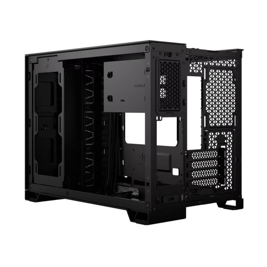 Кутия за компютър Corsair 2500D AIRFLOW, Mid-Tower, Dual Chamber, Tempered Glass, Micro-ATX, Mini-ITX, Black