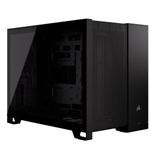 Кутия за компютър Corsair 2500D AIRFLOW, Mid-Tower, Dual Chamber, Tempered Glass, Micro-ATX, Mini-ITX, Black