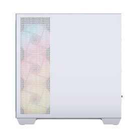 Кутия за компютър Corsair 2800X RS-R ARGB, панорамно стъкло, Micro-ATX, White