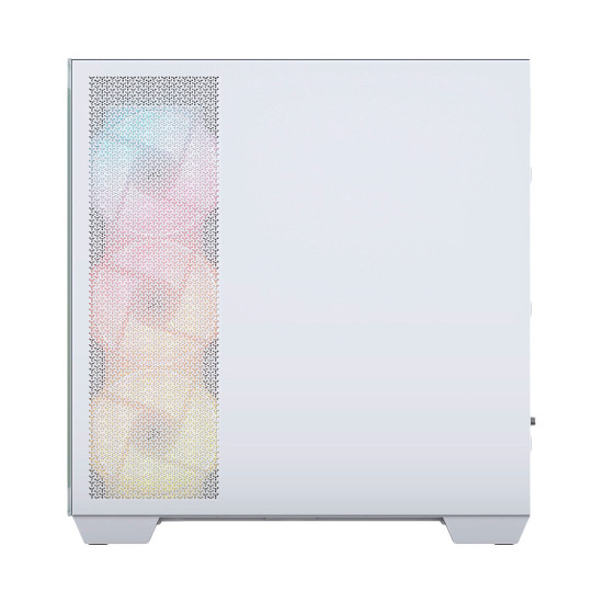 Кутия за компютър Corsair 2800X RS-R ARGB, панорамно стъкло, Micro-ATX, White
