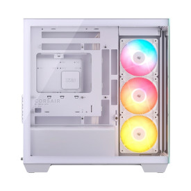 Кутия за компютър Corsair 2800X RS-R ARGB, панорамно стъкло, Micro-ATX, White