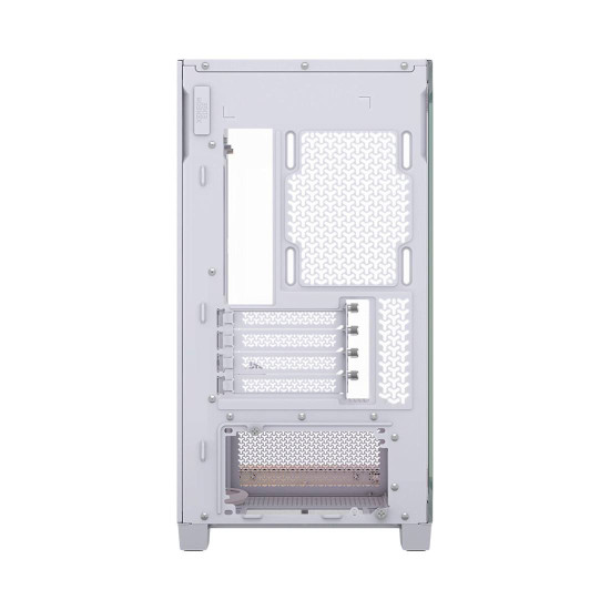 Кутия за компютър Corsair 2800X RS-R ARGB, панорамно стъкло, Micro-ATX, White