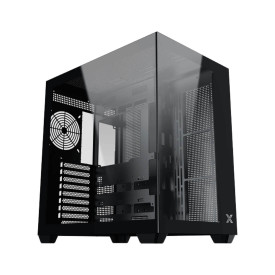 Кутия за компютър XIGMATEK Aqua V Air, Black, ATX, U3x2 + Type C, 2PCS TG, 6PCS Z22A Reverse & 1PC Z22A, ARGB Remote Control Kit