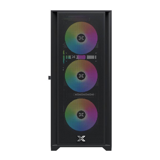 Кутия за компютър Xigmatek Master X II Pro, 1 x USB 3.0, 2 x USB 2.0, ARGB контролна платка, Black