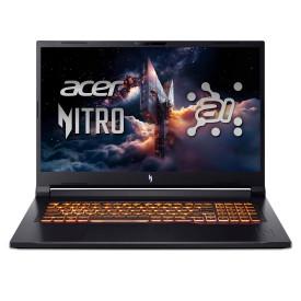Лаптоп Acer Nitro V 17 AI ANV17-61-R63T, 17.3 инча, FHD, AMD Ryzen AI 7 350, RTX4050 6GB, 16GB RAM, 1TB SSD, Windows 11 Home