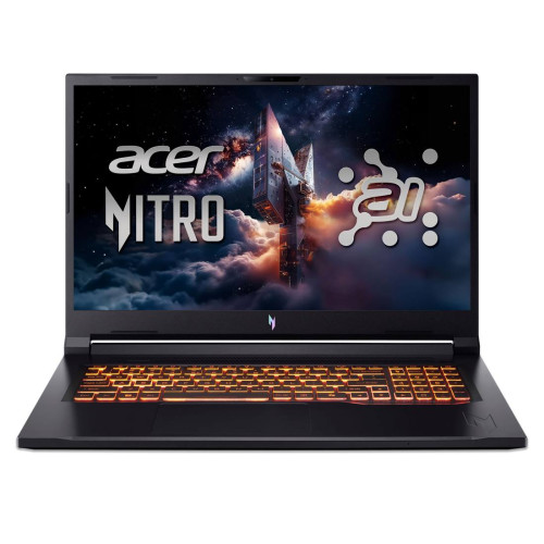 Лаптоп Acer Nitro V 17 AI ANV17-61-R63T, 17.3 инча, FHD, AMD Ryzen AI 7 350, RTX4050 6GB, 16GB RAM, 1TB SSD, Windows 11 Home