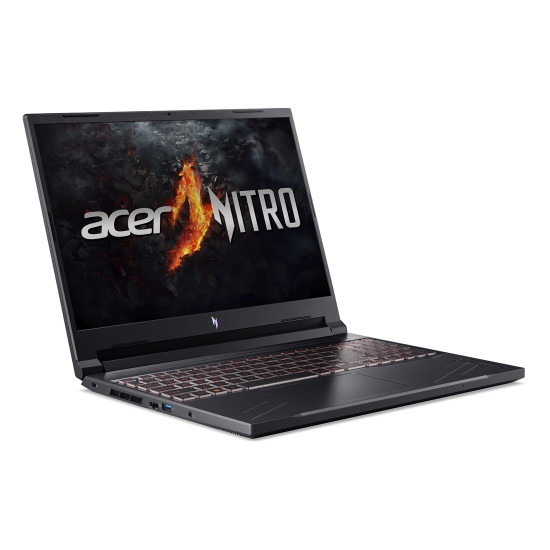 Лаптоп Acer Nitro V16 Gaming ANV16-41-R1YC, 16.0 инча, Full HD+, AMD Ryzen 7 8845HS, RTX 4050 6GB GDDR6, DLSS 3, 16GB RAM, 512GB SSD - NH.QRVEX.00D
