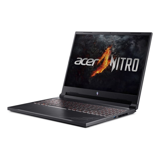 Лаптоп Acer Nitro V16 Gaming ANV16-41-R1YC, 16.0 инча, Full HD+, AMD Ryzen 7 8845HS, RTX 4050 6GB GDDR6, DLSS 3, 16GB RAM, 512GB SSD - NH.QRVEX.00D