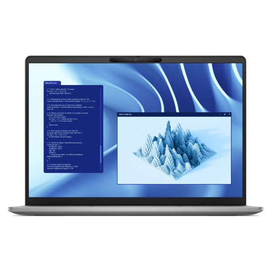 Лаптоп Dell Latitude 7455, 14.0 инча 2560x1600 Touch, Snapdragon X Elite, 32GB LPDDR5x, 1TB SSD, Windows 11 Pro