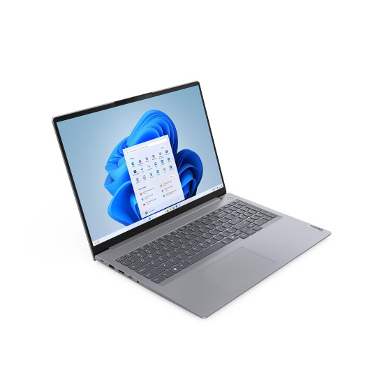 Лаптоп Lenovo ThinkBook 16 Gen 7 ARP, 16 инча, AMD Ryzen 5 7535HS, 16GB RAM, 512GB SSD, IPS, WUXGA, Windows 11 Pro, Storm Grey