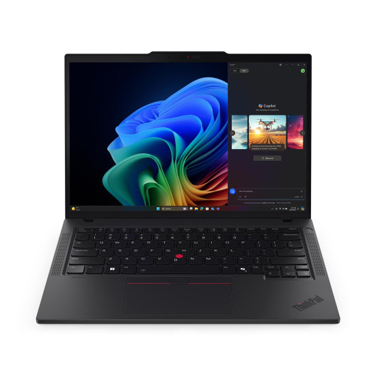Лаптоп Lenovo ThinkPad T14 Gen 6, 14 инча OLED 2.8K, Ryzen AI 7 PRO 350, 32GB DDR5, 1TB SSD, Radeon 860M, Windows 11 Pro, Wi-Fi 7, Black