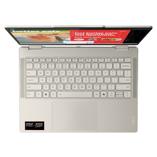 Лаптоп LENOVO Yoga 7 2-in-1 AMD Ryzen AI 5 340, 14 инча, WUXGA OLED, 400N, Touch HDR, 24GB DDR5, 1TB SSD, Windows 11 Home
