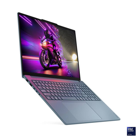 Лаптоп Lenovo Yoga Pro 9, Intel Core Ultra 7 255H, 16 инча 2.8K OLED 500N 120Hz, 64GB DDR5x, 2TB SSD, RTX5070 8GB, Windows 11 Home, Tidal Teal