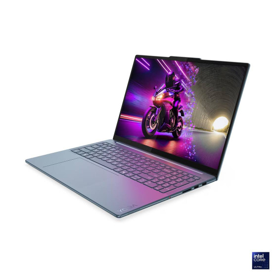 Лаптоп Lenovo Yoga Pro 9, Intel Core Ultra 7 255H, 16 инча 2.8K OLED 500N 120Hz, 64GB DDR5x, 2TB SSD, RTX5070 8GB, Windows 11 Home, Tidal Teal