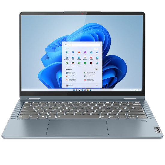 Лаптоп LENOVO Flex 5, AMD Ryzen 5 7530U, 14 инча, 16GB DDR4, 512GB SSD, Windows 11 Home, Син