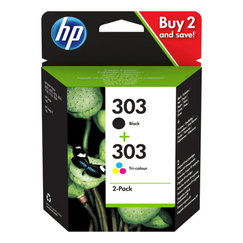 Мастило HP 303, 3YM92AE, Black 2-Pack
