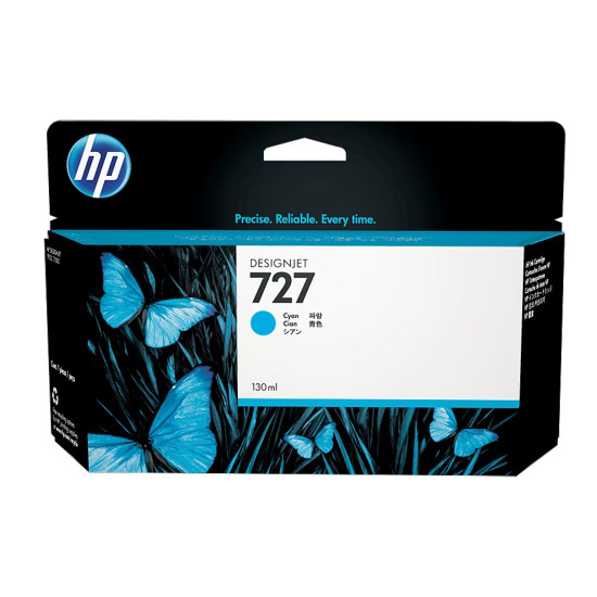 Мастило HP 727, B3P19A, Cyan