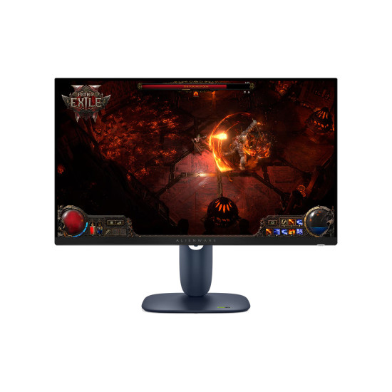 Монитор Alienware AW2725DM, 27 инча, Fast IPS, QHD, 180Hz, 1ms, G-SYNC, FreeSync Premium Pro, HDR400