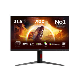 Монитор AOC U32G4U Gaming, 31.5 инча, 3840 x 2160, Fast IPS, 160 Hz, 130 mm, 2 x HDMI 2.1, 1 x DisplayPort 1.4