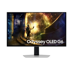 Монитор Samsung Odyssey OLED G6 G61SD, 27.0 инча, QHD 2560x1440, OLED, 240Hz, 0.03ms, HDR10+, FreeSync Premium Pro, HDMI 2.1, DisplayPort, USB
