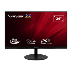 Монитор ViewSonic VA24E2-H, 23.8 инча IPS, Full HD (1920 x 1080), 144Hz, 1 ms, HDMI, D-Sub