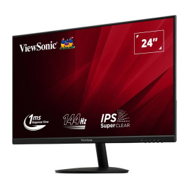 Монитор ViewSonic VA24E2-H, 23.8 инча IPS, Full HD (1920 x 1080), 144Hz, 1 ms, HDMI, D-Sub