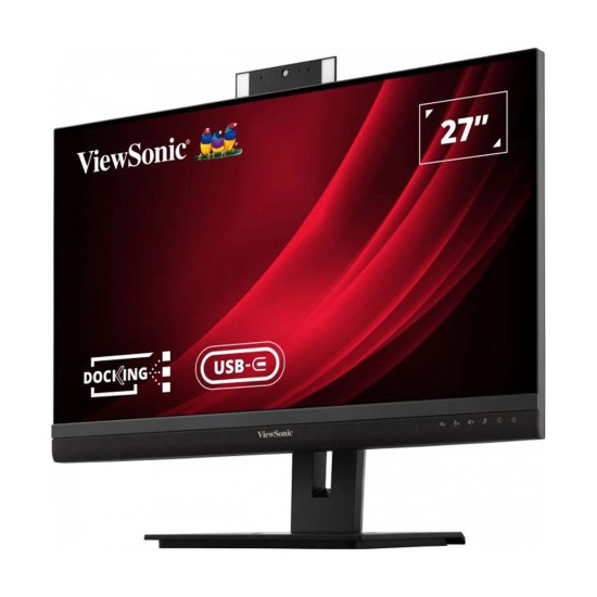 Монитор VIEWSONIC VG2756V-2K, 27 инча, 16:9, 1920x1080, IPS, с уебкамера, HDMI, DisplayPort, USB