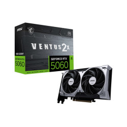 Видеокарта MSI GeForce RTX 5060 8G VENTUS 2X OC, 8GB GDDR7, 128-bit, PCIe 5.0 (x8), 3x DP 2.1b, HDMI 2.1b