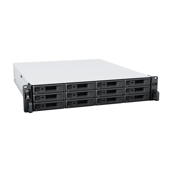 NAS устройство Synology RackStation RS2423RP+, 12-bay, AMD Ryzen V1780B, 8GB RAM, 2x RJ-45 1GbE LAN, 1x RJ-45 10GbE LAN, 2x USB 3.2