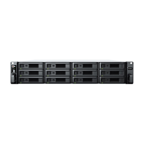 NAS устройство Synology RackStation RS2423RP+, 12-bay, AMD Ryzen V1780B, 8GB RAM, 2x RJ-45 1GbE LAN, 1x RJ-45 10GbE LAN, 2x USB 3.2
