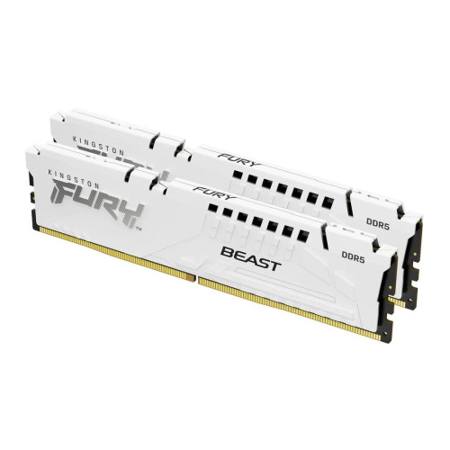 RAM памет Kingston FURY Beast White EXPO 32GB (2x16GB), 5200MT/s, DDR5, CL36, DIMM, Kit of 2