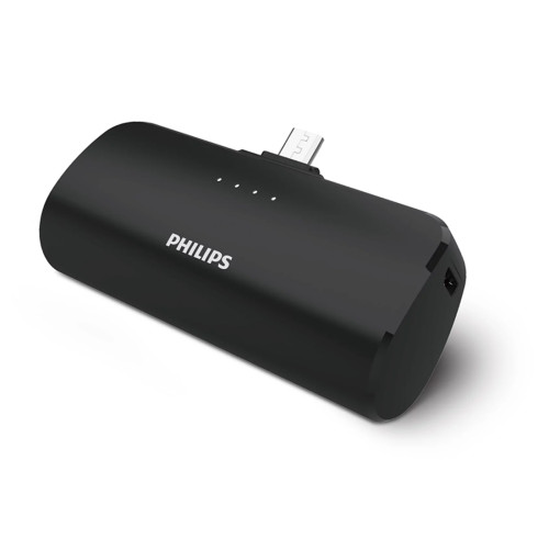 Външна батерия PHILIPS DLP2510U, 2500 mAh, USB-C, Black
