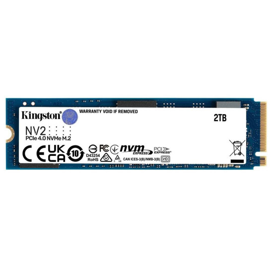 Вътрешен SSD Диск KINGSTON 2TB NV2, M.2 2280, PCIe 4.0