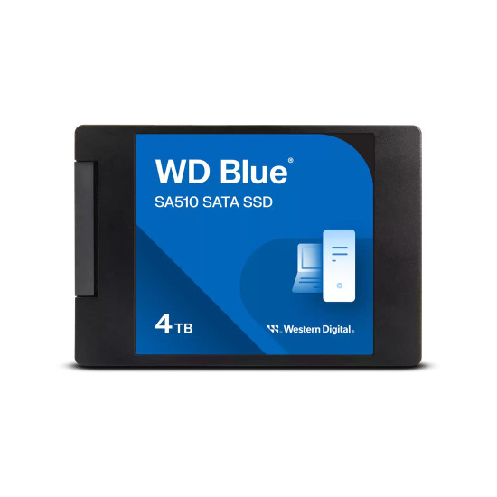 Вътрешен SSD диск WESTERN DIGITLA Blue SA510 4TB, 2.5", SATA III, до 560MB/s