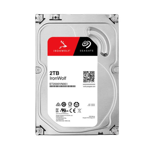 Вътрешен твърд диск SEAGATE IronWolf ST2000VN003, 2TB, 5400rpm, 6Gb/s SATA, 256MB, 3.5 инча - (4 броя)