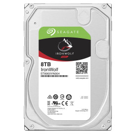Вътрешен твърд диск SEAGATE NAS, 8TB IronWolf, 7200rpm, 256MB кеш, 3.5 инча - (8 броя)
